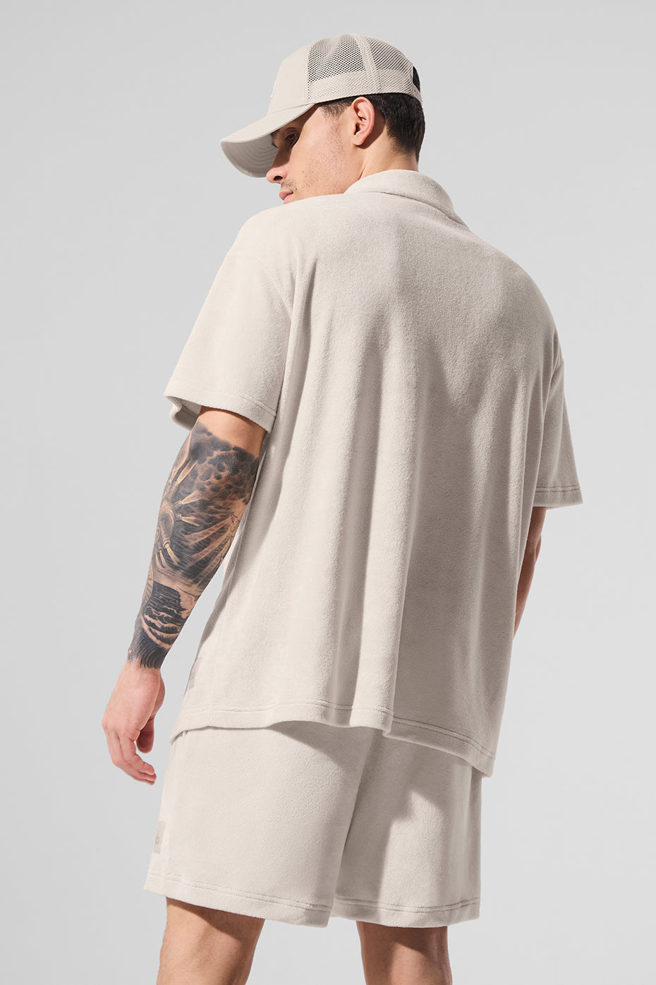 Alternative view of Coastal Terry Button Up   Bone