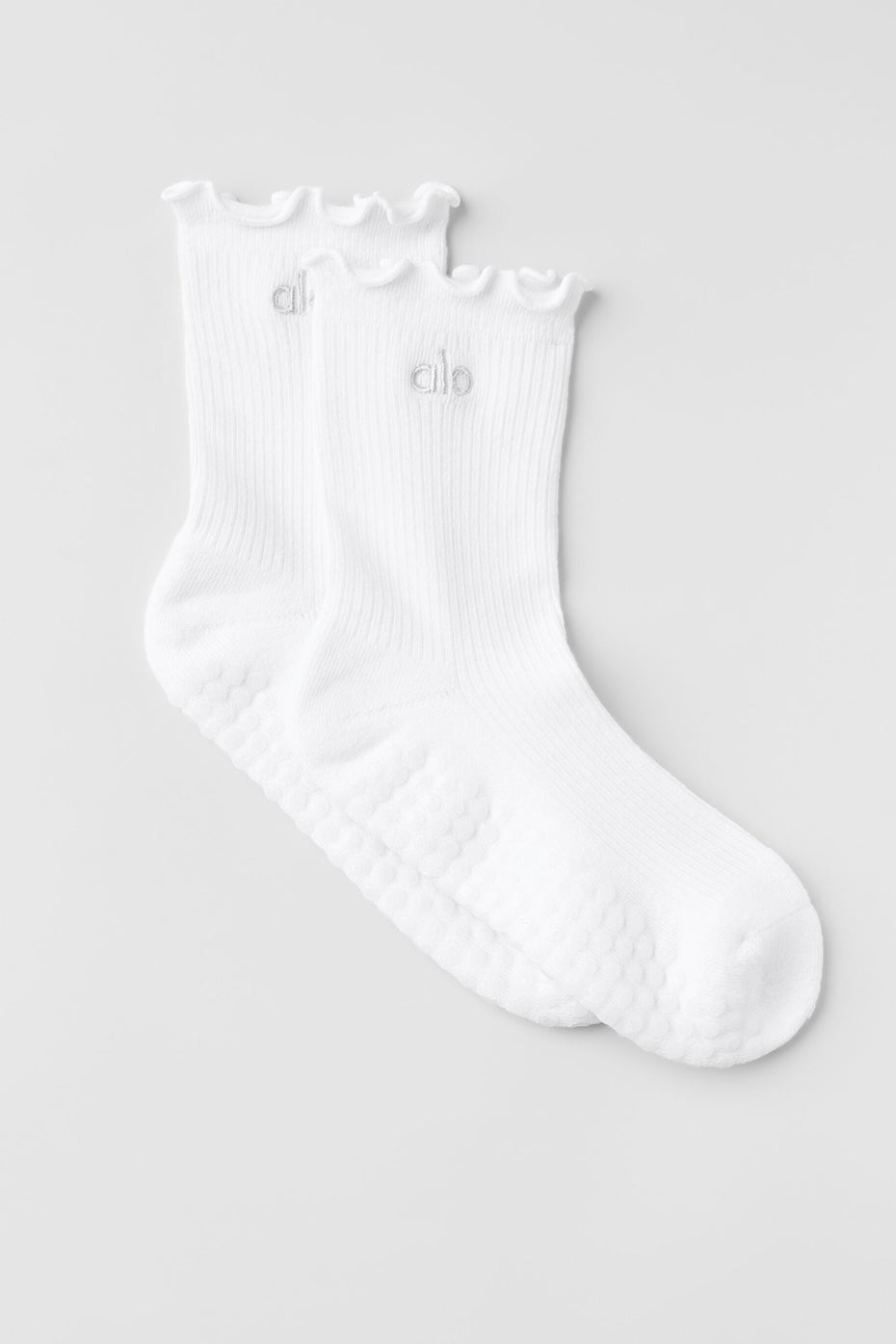Lettuce Edge Grip Sock   White