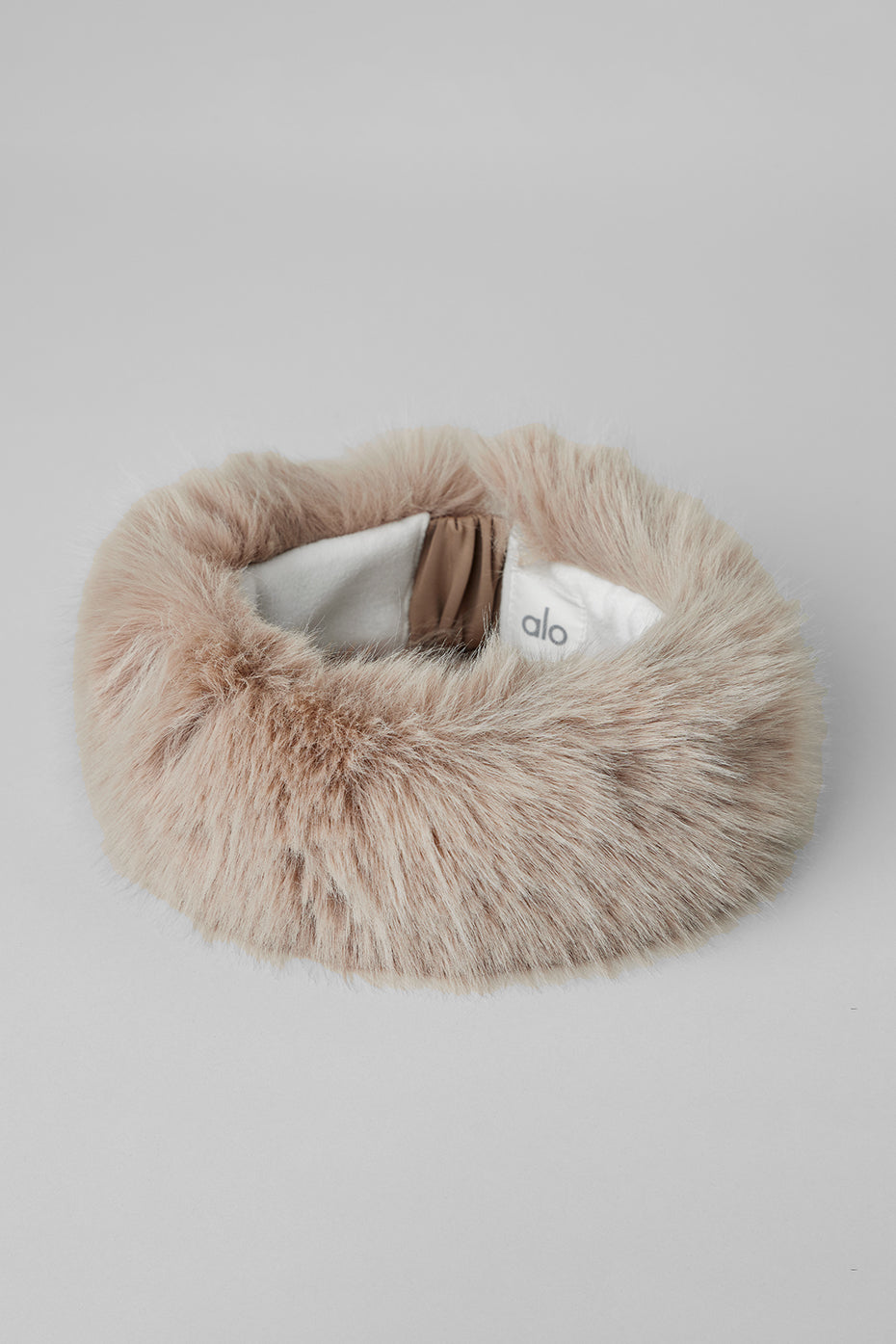Alternative view of Opulent Faux Fur Wintersun Headband   Oat