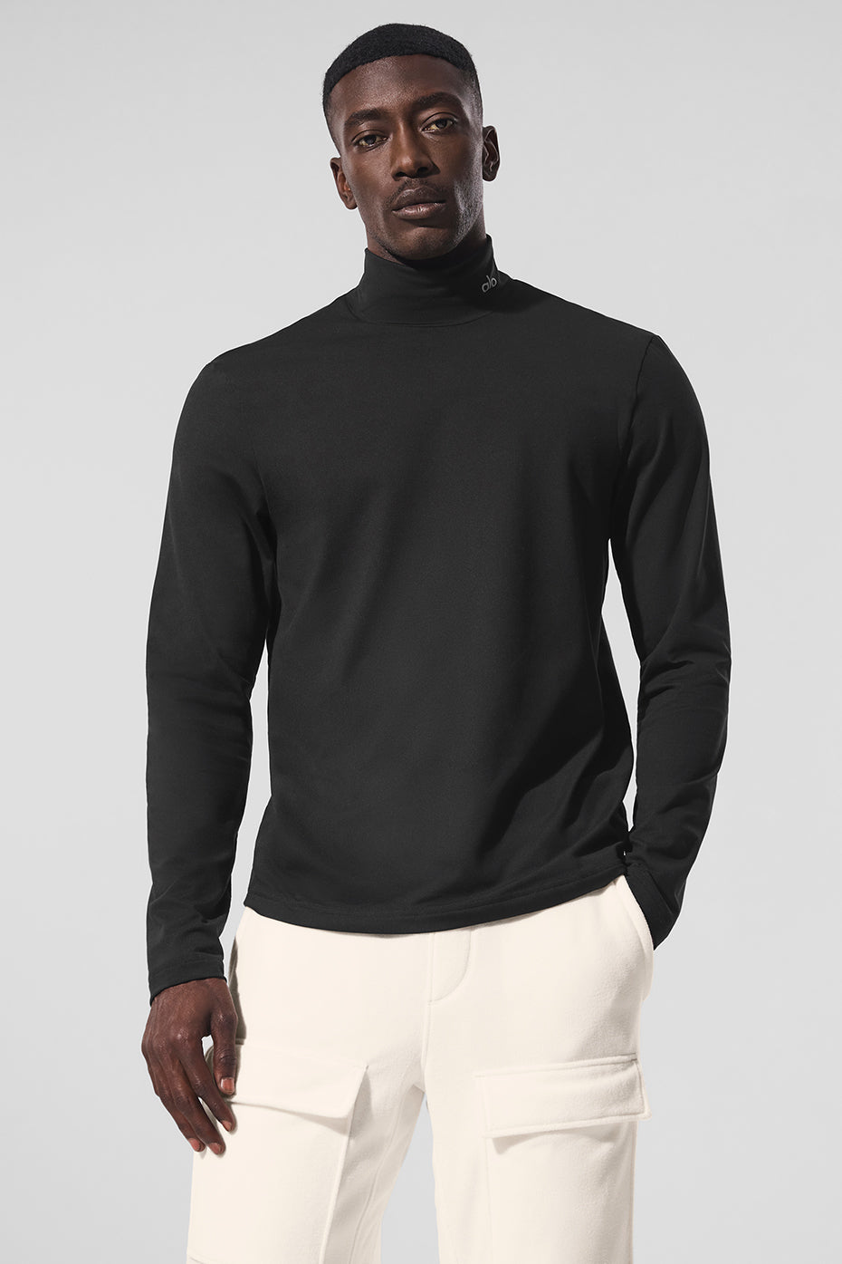 Conquer Reform Mock Neck Long Sleeve   Black