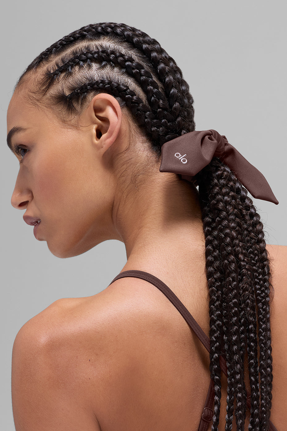 Alternative view of Airlift Rhythm Scrunchie   Brownstone