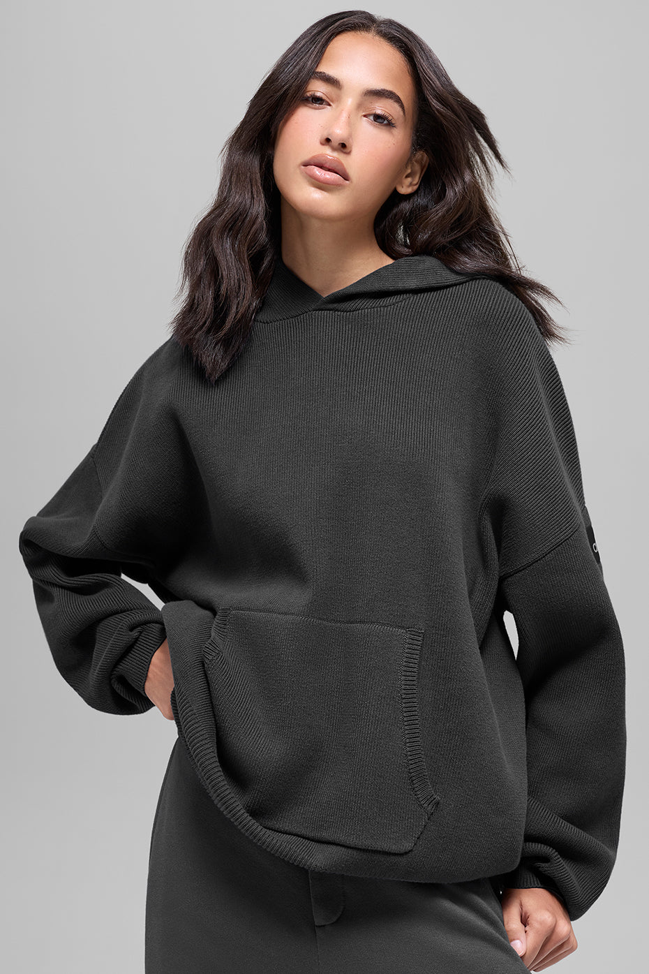 Scholar Hooded Sweater   Anthracite