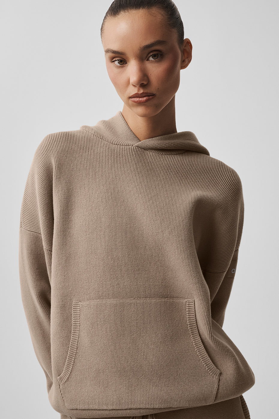 Scholar Hooded Sweater   Gravel