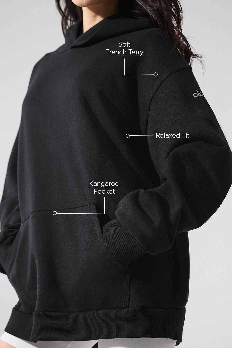 Alternative view of Chill Hoodie   Black