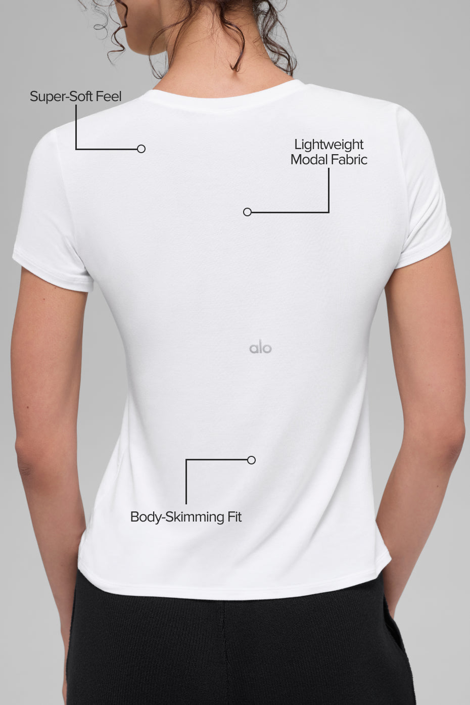 Alternative view of All Day Short Sleeve   White