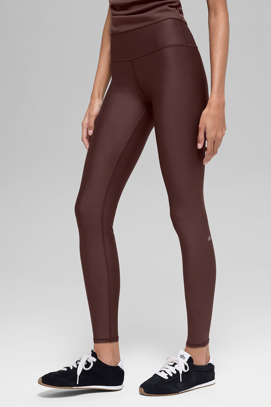 High Waist Airlift Legging   Brownstone