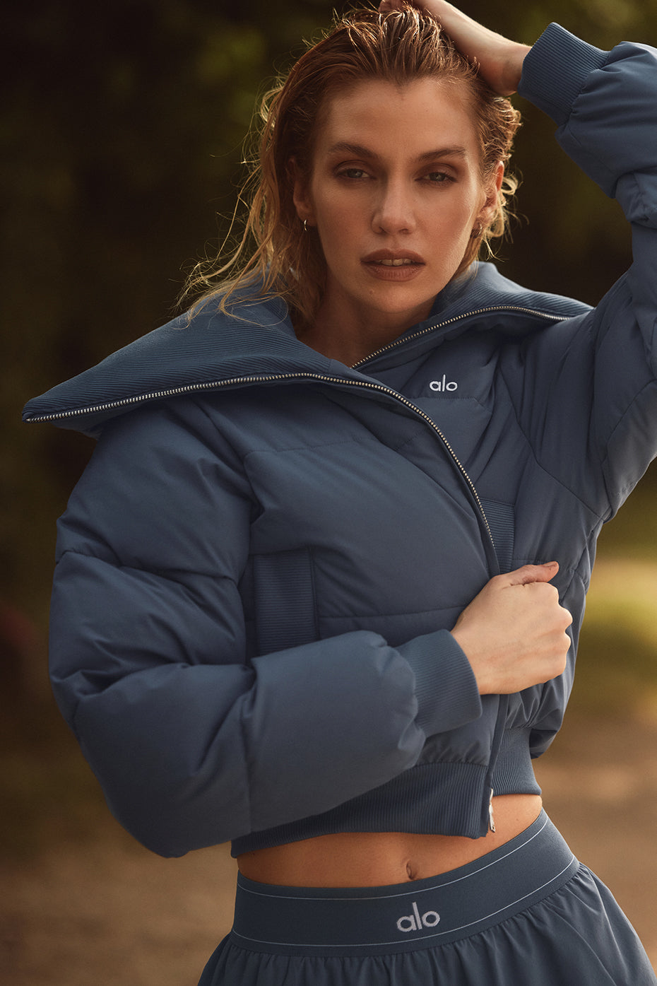 Captivate Puffer   Bluestone
