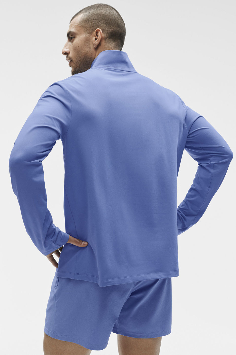 Alternative view of Conquer 1/4 Zip Reform Long Sleeve   Provence Blue