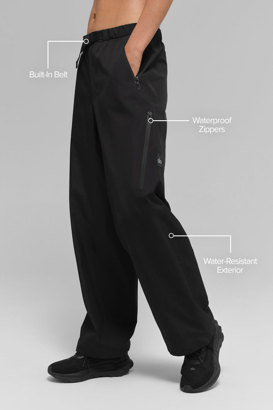 Alternative view of Alpha Shell Pant   Black