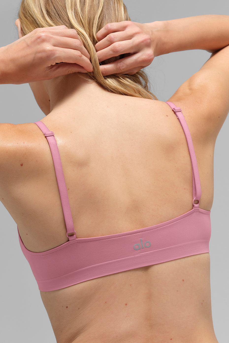 Alternative view of Sheer Glow Bra   Pink Wild Rose