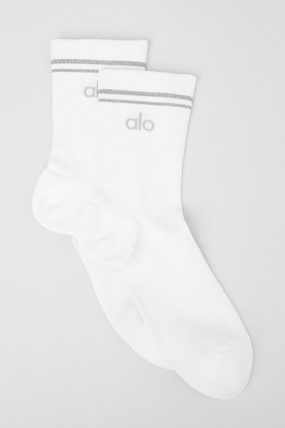 Unisex Half Crew Performance Sock   White