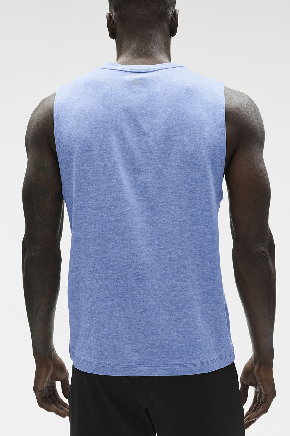 Alternative view of Conquer Muscle Tank   Provence Blue Heather
