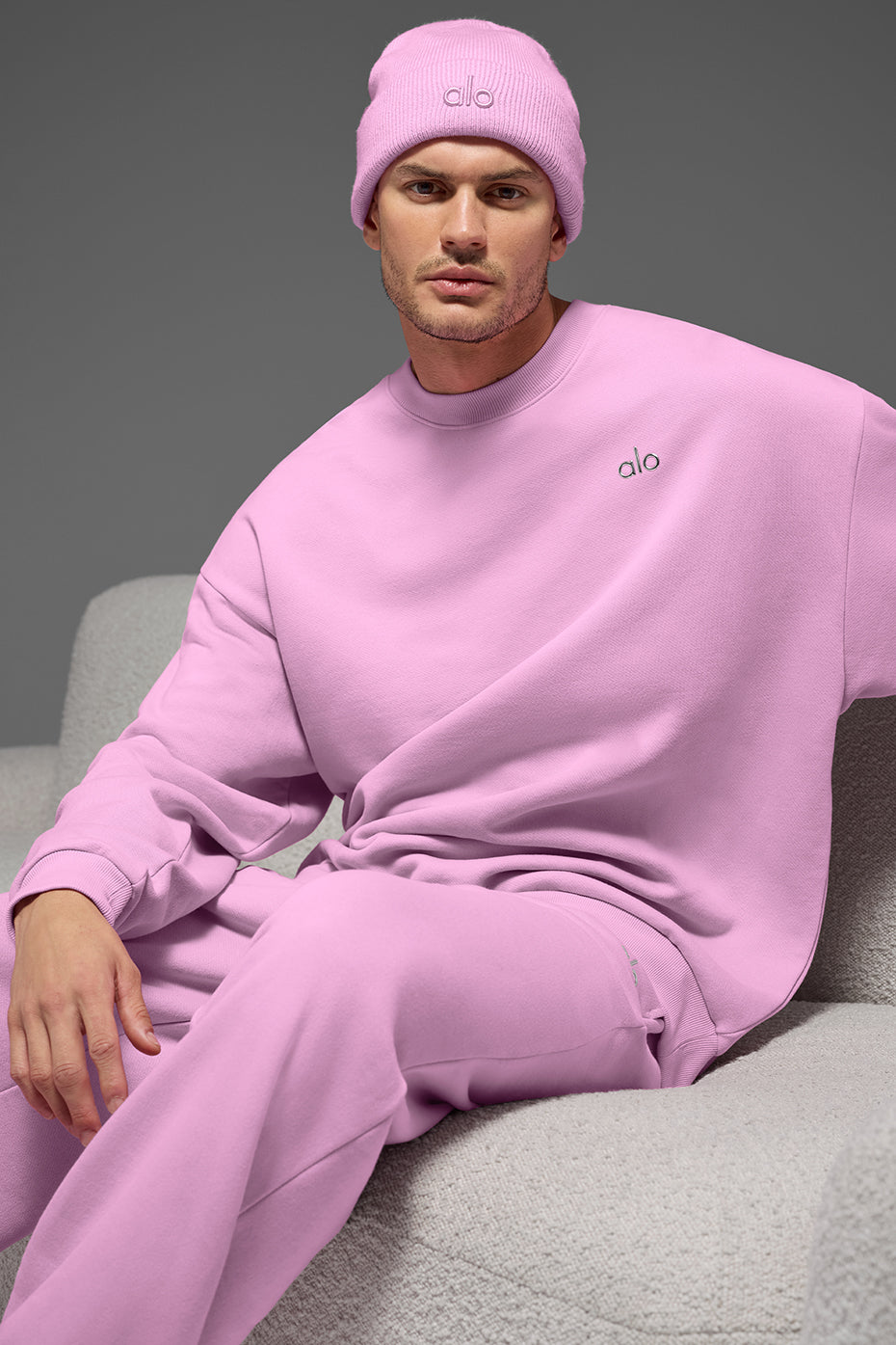 Alternative view of Notable Beanie   Candy Heart Pink
