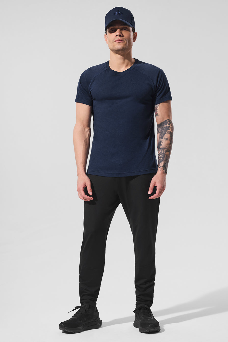 Triumph Raglan Tee   Navy