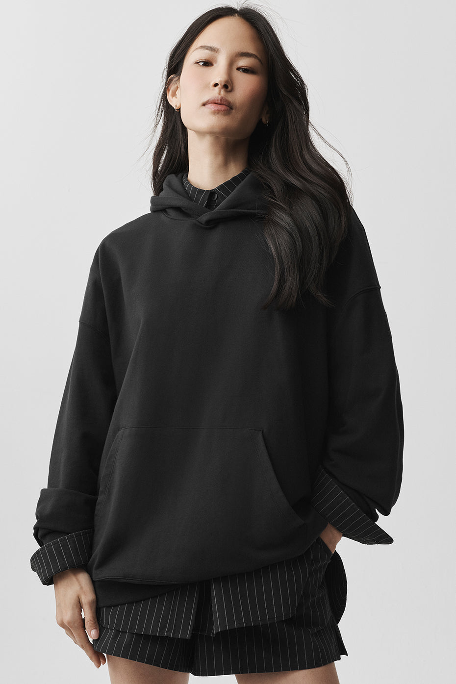 Double Take Hoodie   Black