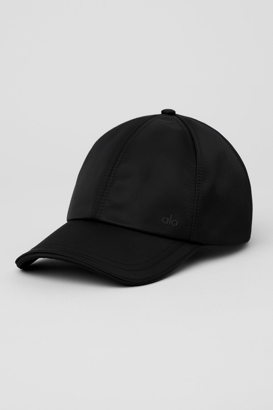 Satin Off Duty Cap   Black