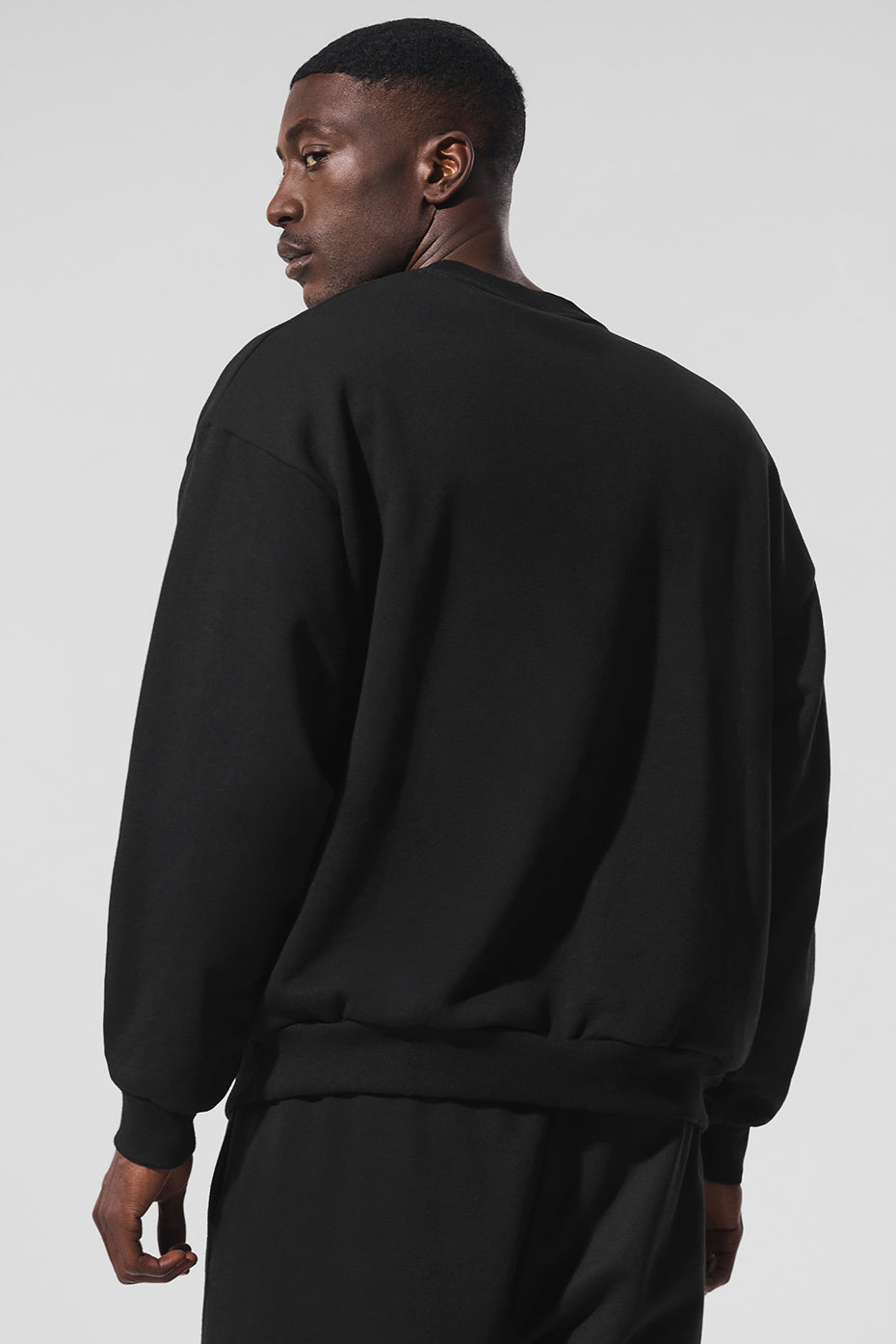 Alternative view of Accolade Crew Neck Pullover   Black