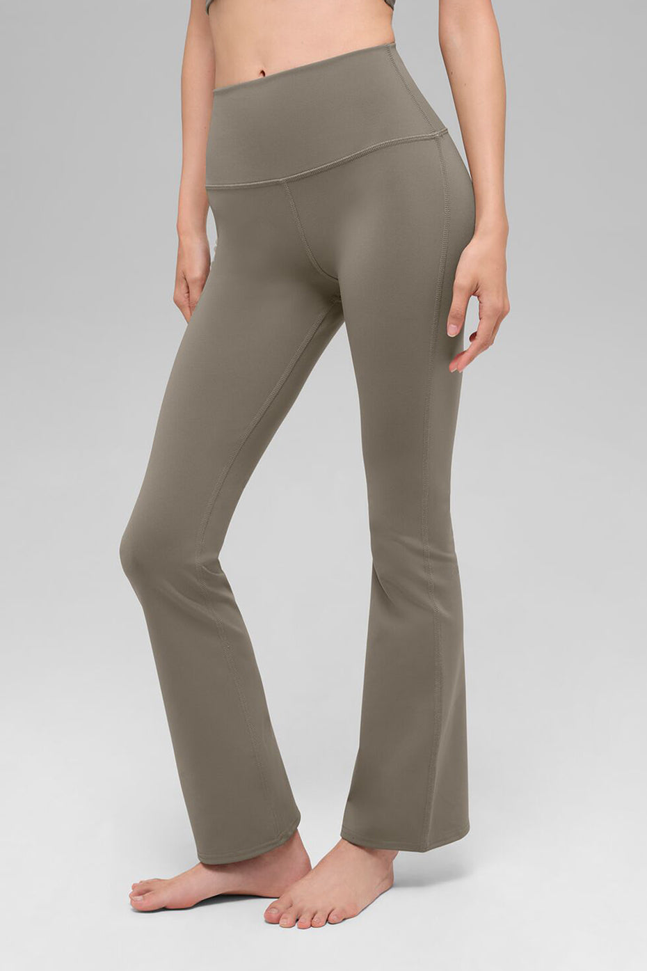 Alternative view of Airbrush High Waist 7/8 Bootcut Legging   Light Cocoa