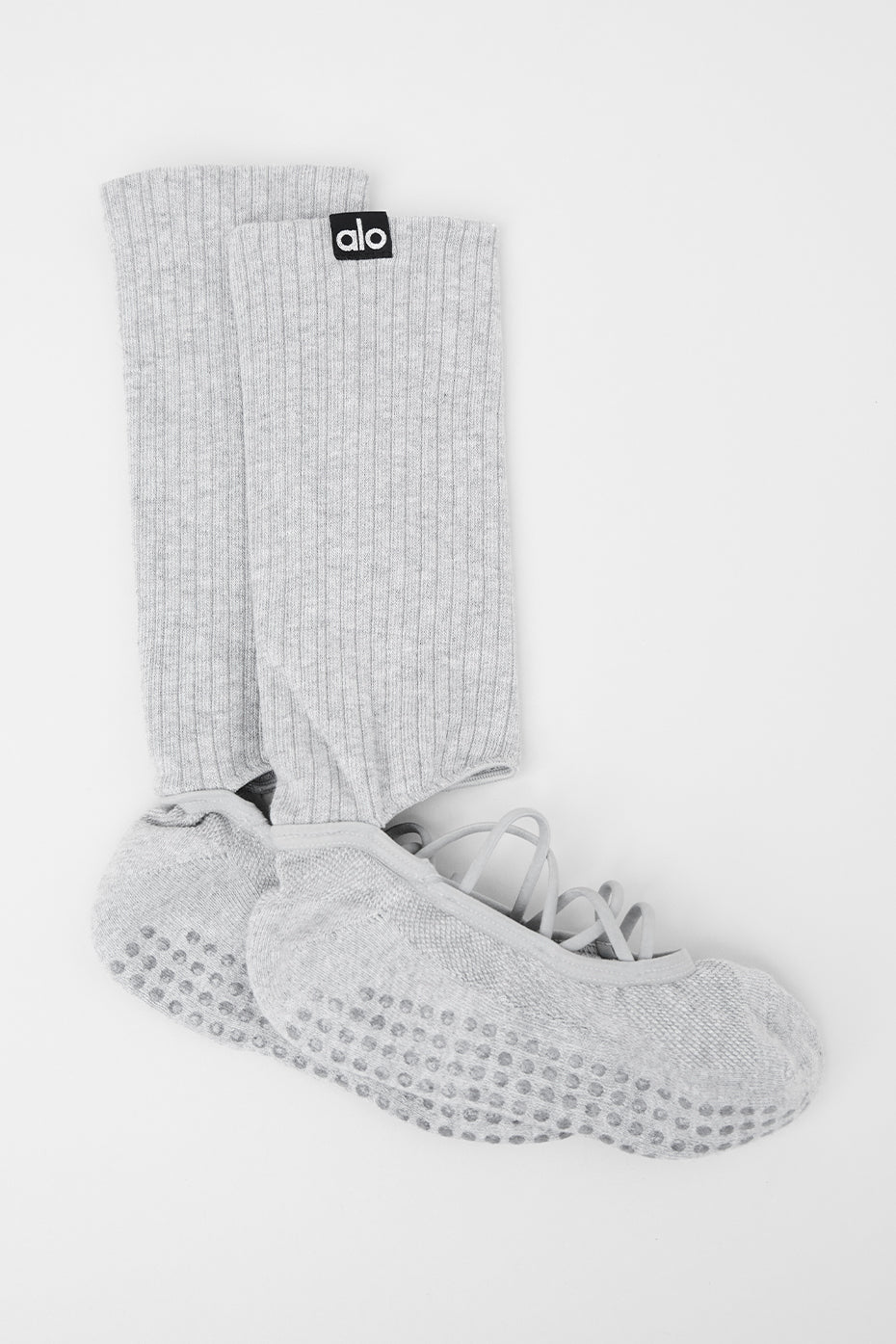 Alternative view of Women's Strappy Siren Grip Sock   Athletic Heather Grey