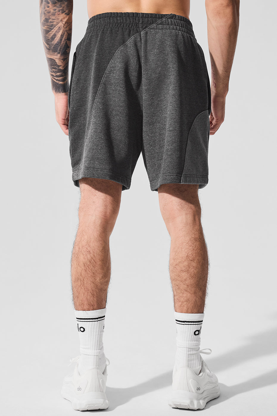 Alternative view of 7" Make Waves Short   Dark Heather Grey Tonal