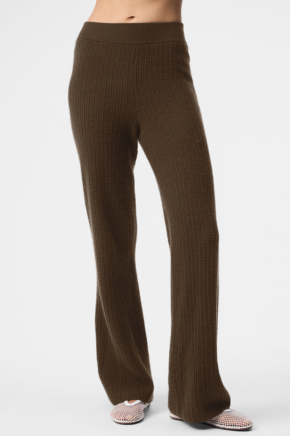 Alternative view of Cashmere High Waist Plush Waffle Pant   Espresso