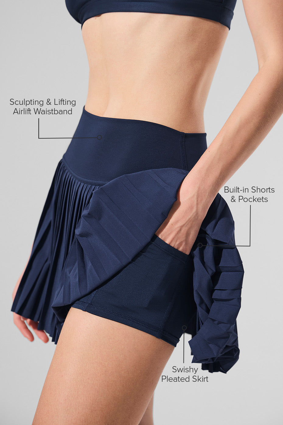 Alternative view of Grand Slam Tennis Skirt   Navy