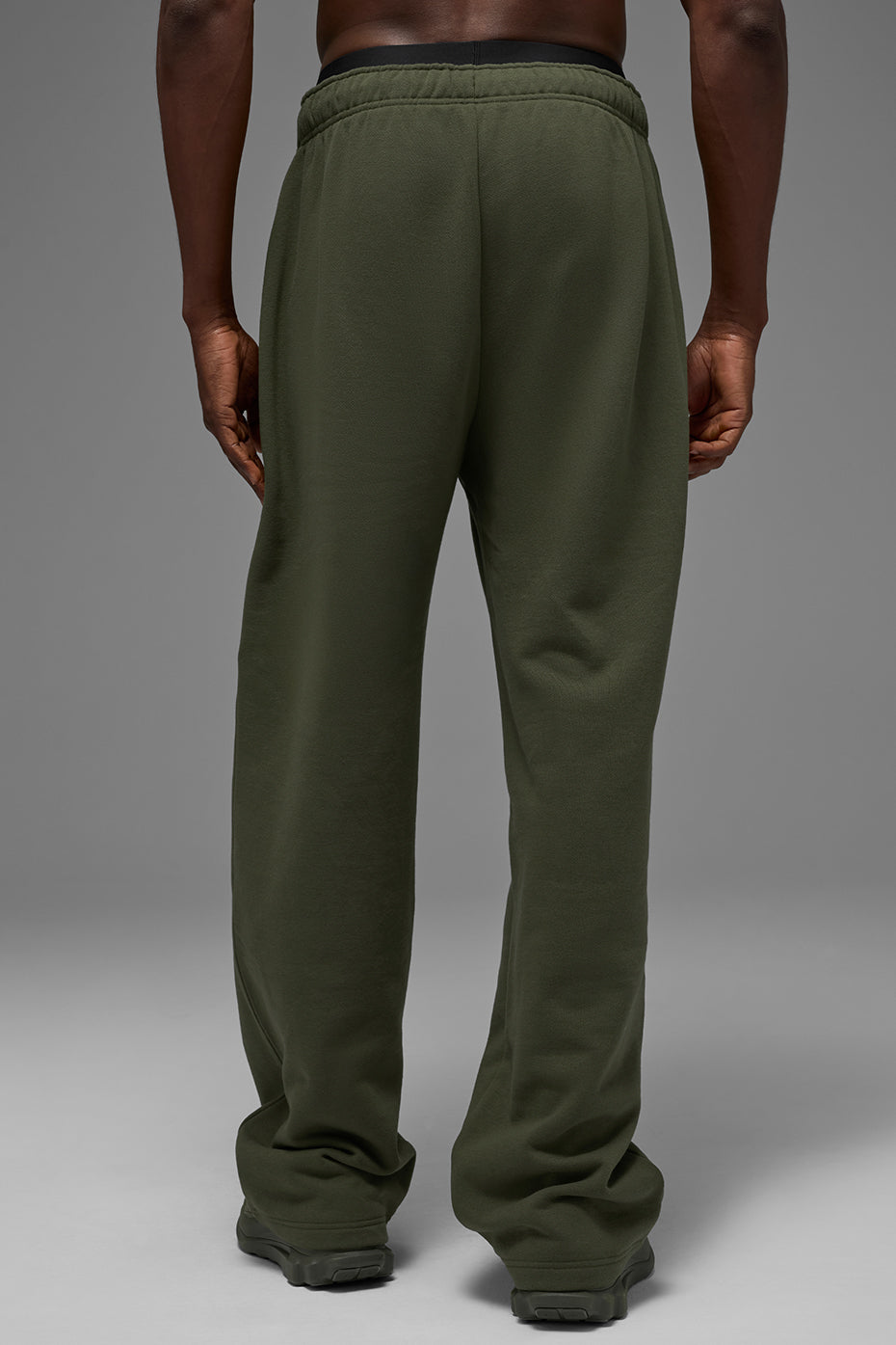 Alternative view of Accolade Straight Leg Sweatpant   Green Olive
