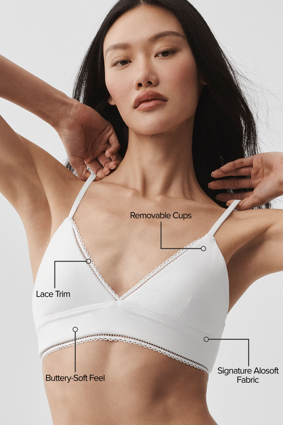 Alternative view of Alosoft Affection Bra   White
