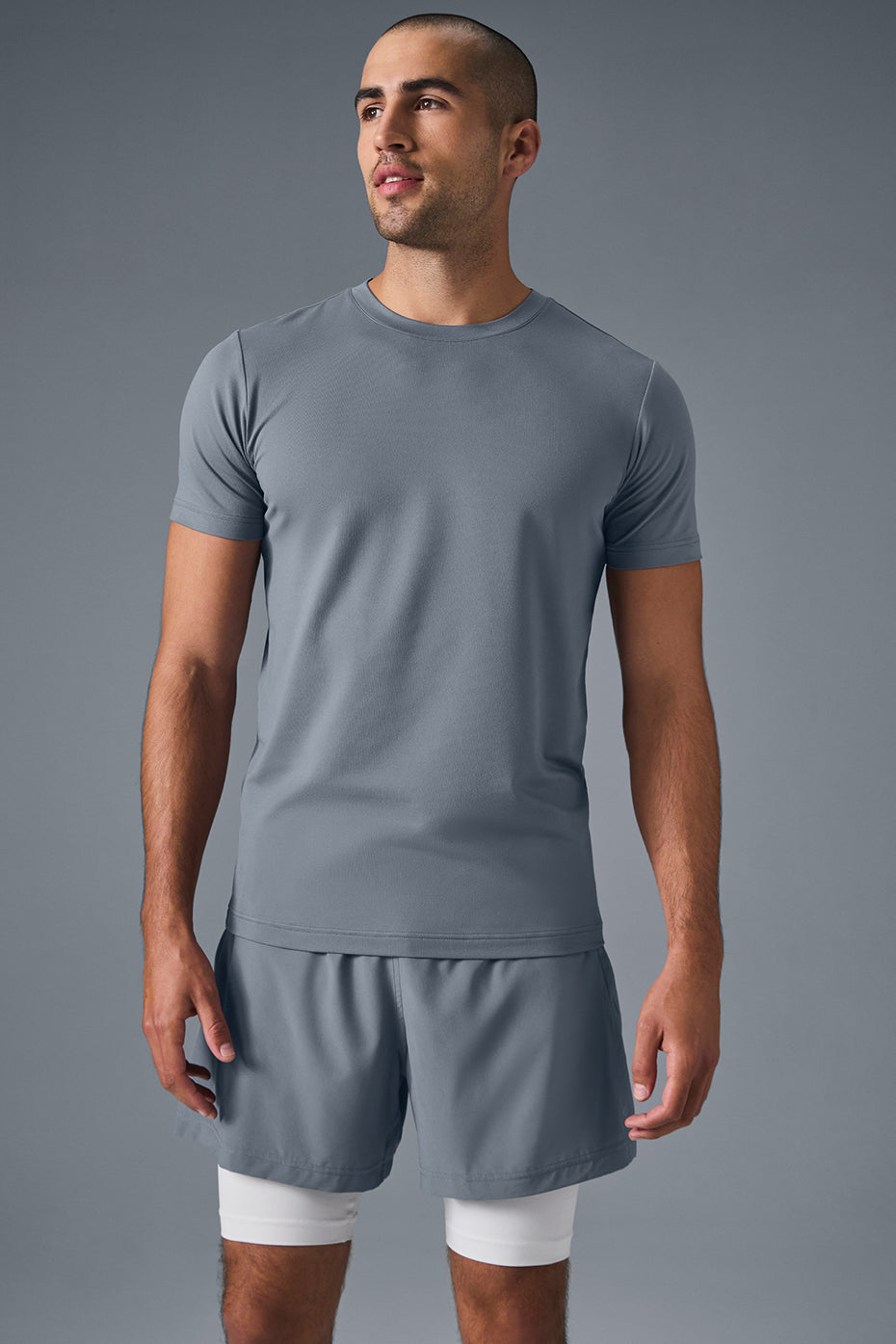 Conquer Reform Crewneck Short Sleeve   Steel Grey