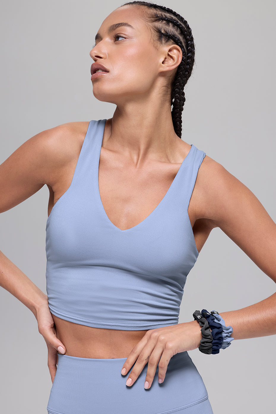 Alternative view of Fresh Mini Scrunchie 3 Pack   Winter Frost/Navy/Anthracite