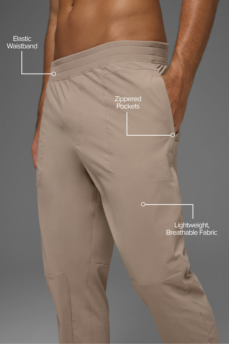 Alternative view of Co Op Pant (Long)   Gravel