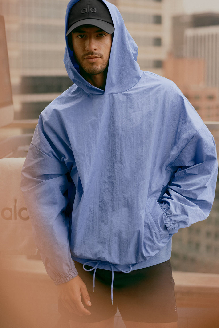 Axis Hooded Pullover   Provence Blue