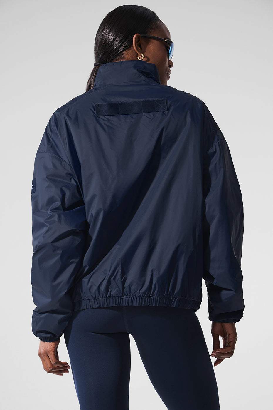 Alternative view of Latitude Light Weight 1/2 Zip Pullover Jacket   Navy