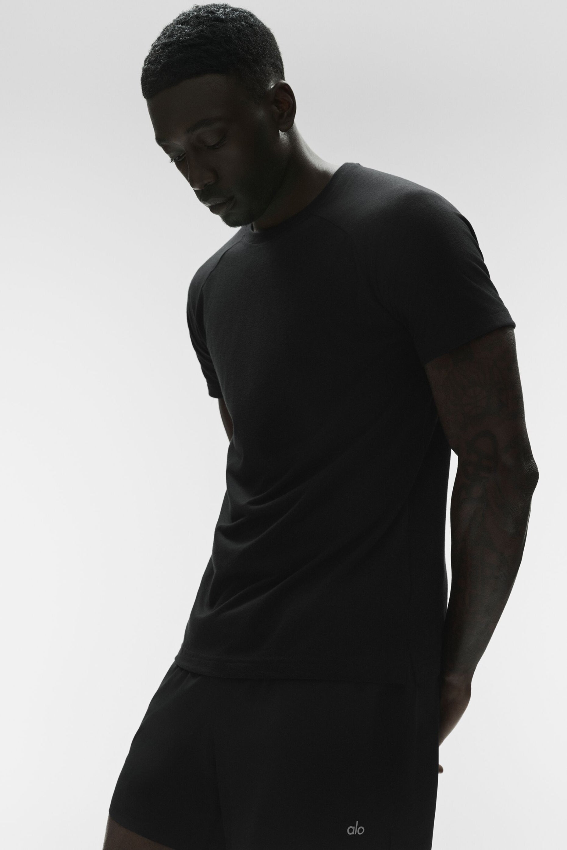 Triumph Raglan Tee   Black
