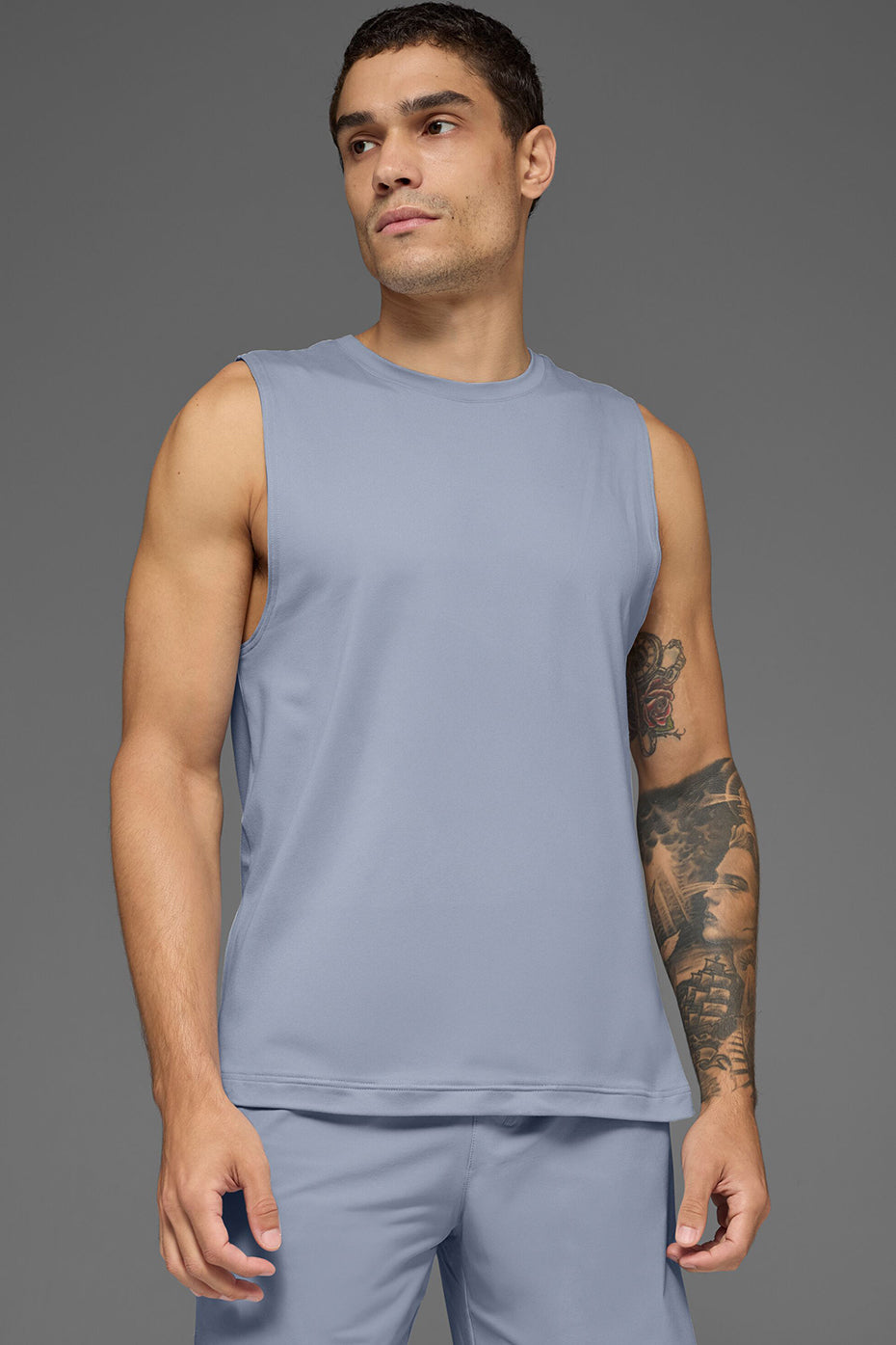 Conquer Muscle Tank   Winter Frost