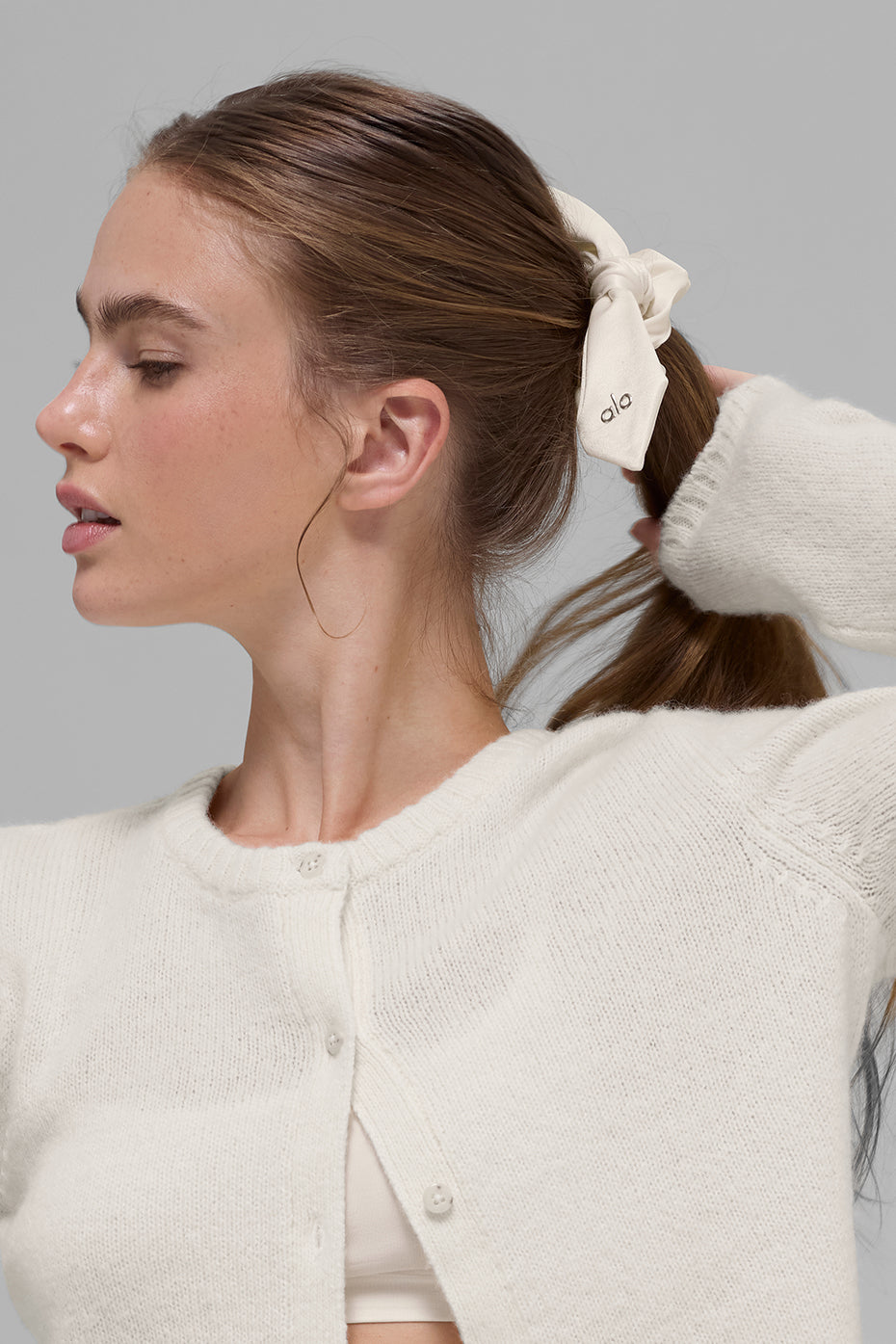 Alternative view of Airlift Rhythm Scrunchie   Ivory