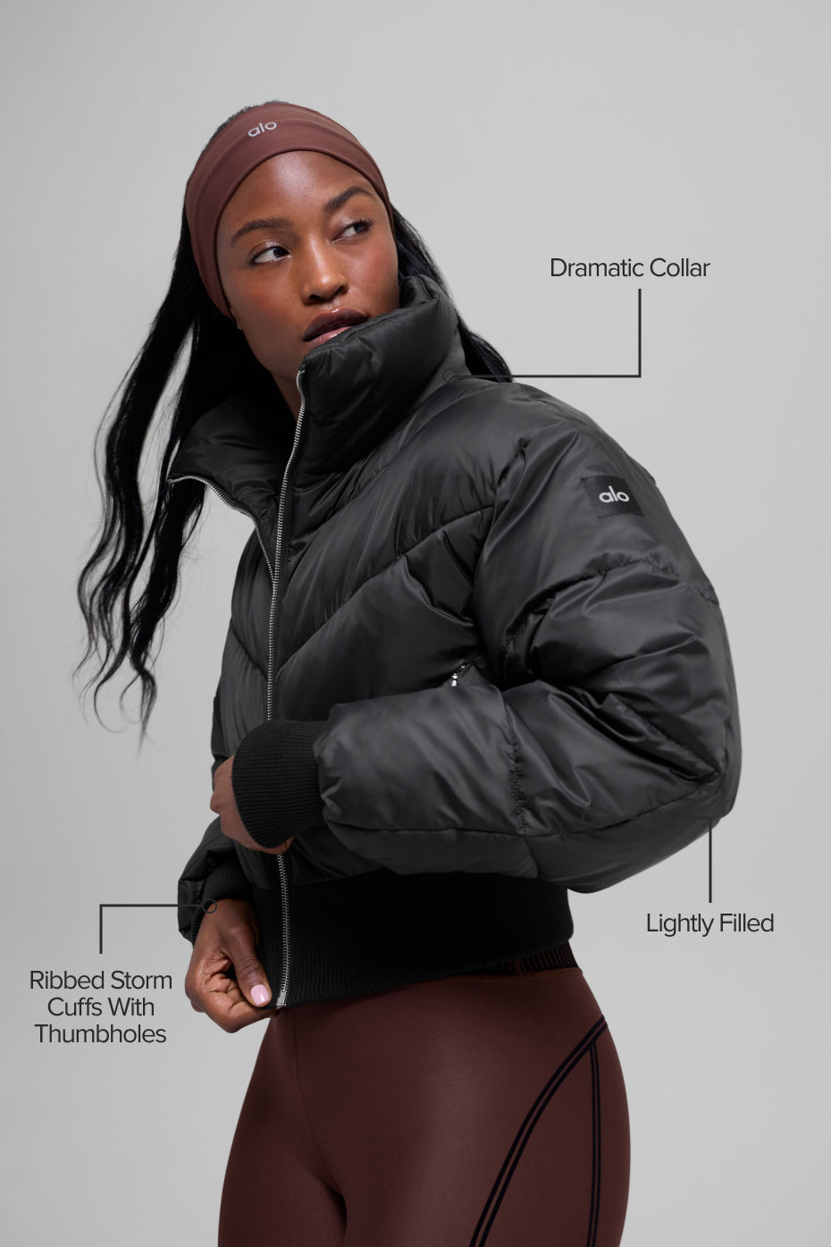 Alternative view of Cropped Atmosphere Puffer   Black
