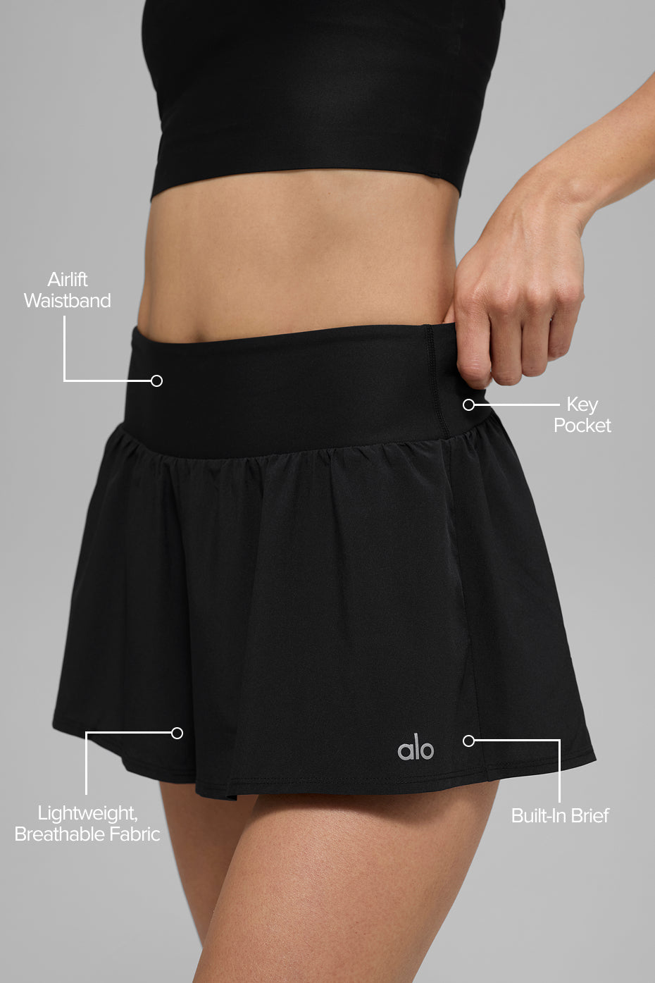 Alternative view of Victory Running Short   Black