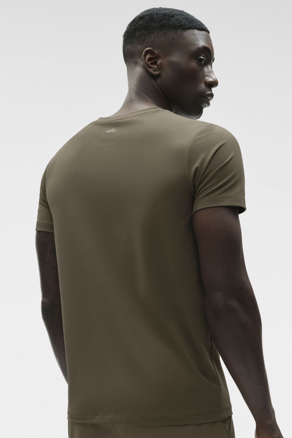 Alternative view of Conquer Reform Crewneck Short Sleeve   Olive Tree