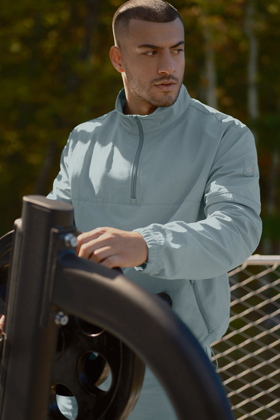 Light Weight Takeaway Track Pullover   Desert Sage