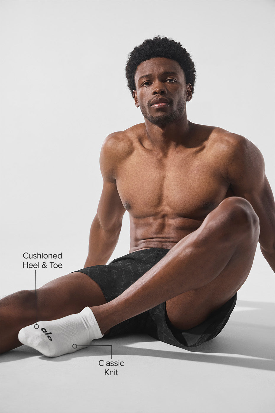 Alternative view of Unisex Street Sock   Black/White
