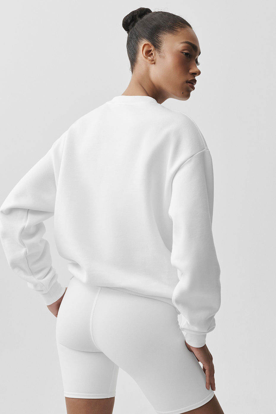 Alternative view of Accolade Crew Neck Pullover   White