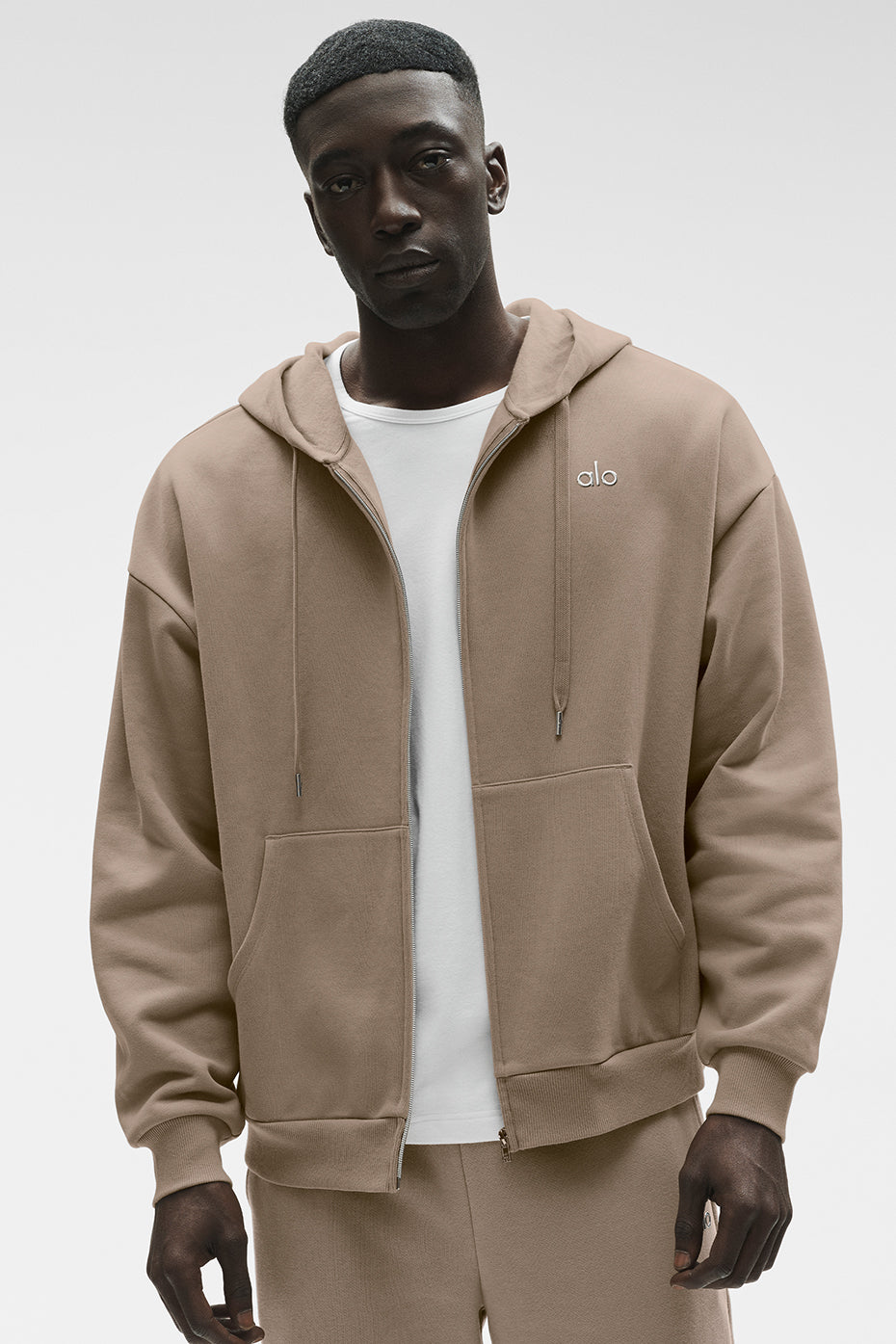 Accolade Full Zip Hoodie   Gravel