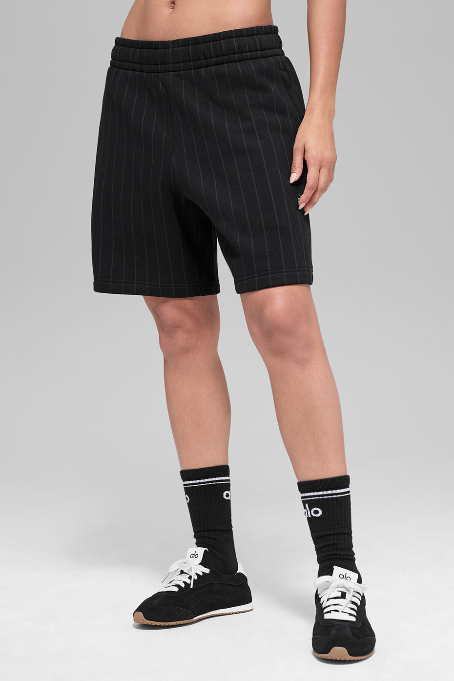 7" Pinstripe Short   Black Pinstripe
