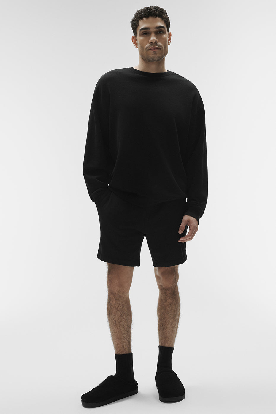 Chill Crew Neck Pullover   Black