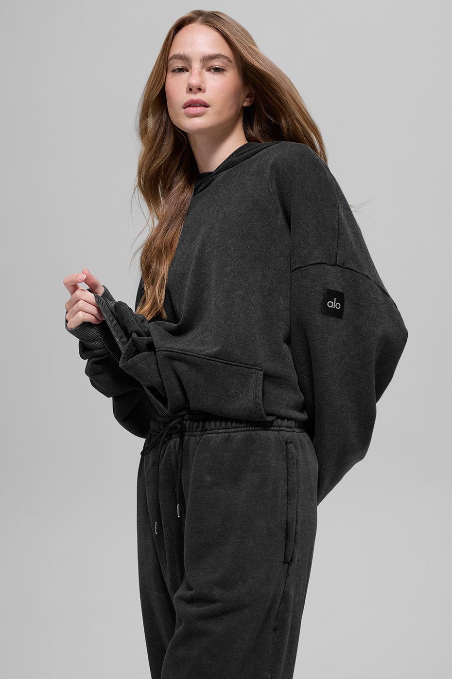 Chill Vintage Wash Hoodie   Black Wash