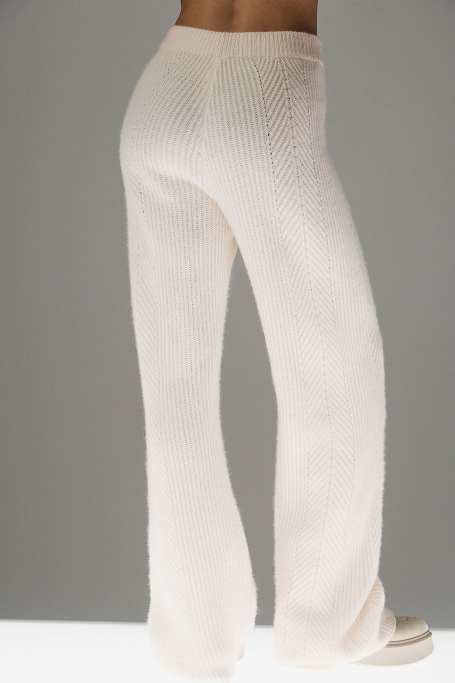 Alternative view of Winter Magic Cashmere Wide Leg Pant   Ivory