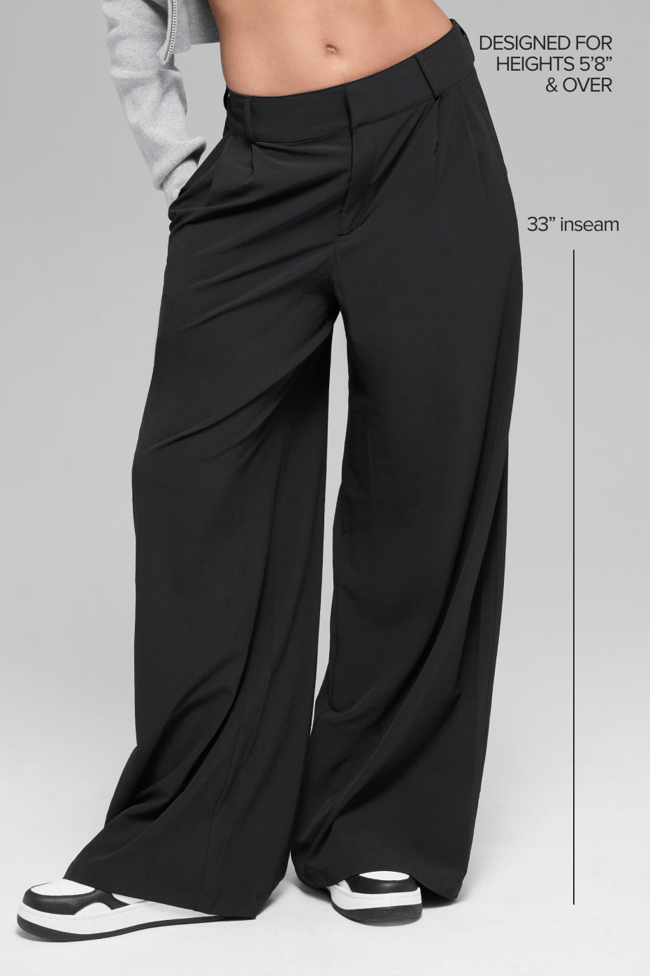 Alternative view of High Waist Dreamscape Trouser (Long)   Black