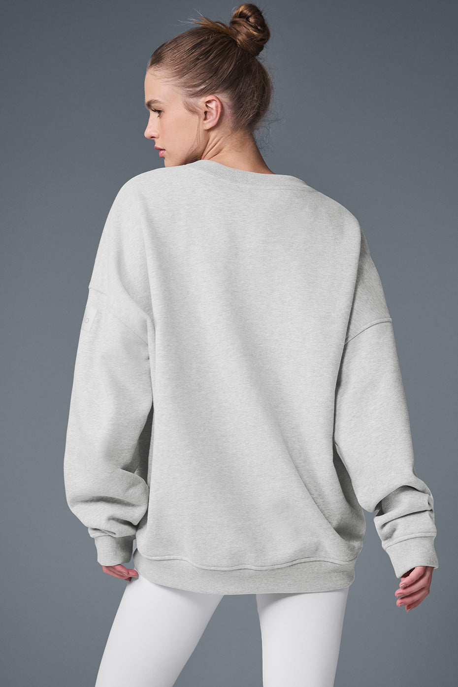 Alternative view of Renown Heavy Weight Crew Neck Pullover   Athletic Heather Grey