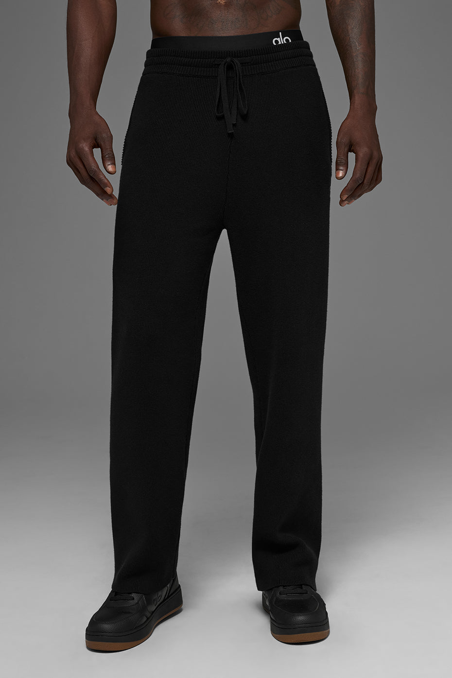 Scholar Straight Leg Sweatpant   Black